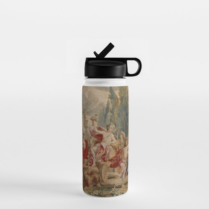 Antique 18th Century Mythological Bacchus God of Wine Tapestry Water Bottle Gallery Image 1