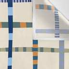 Colorful Patterned Grid Wall Tapestry Gallery Image 3