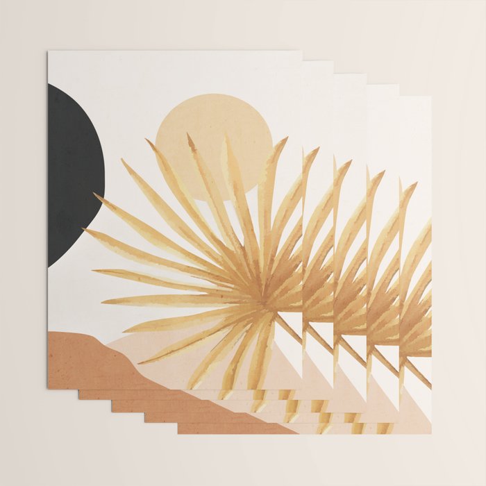 Abstract Art Tropical Leaf 14 Wrapping Paper Gallery Image 3