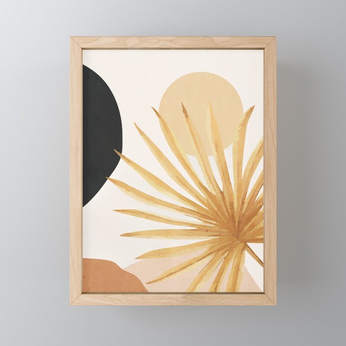 Abstract Art Tropical Leaf 14 Mini Art Print Gallery Image 1