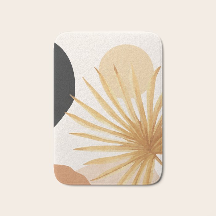 Abstract Art Tropical Leaf 14 Bath Mat Gallery Image 1