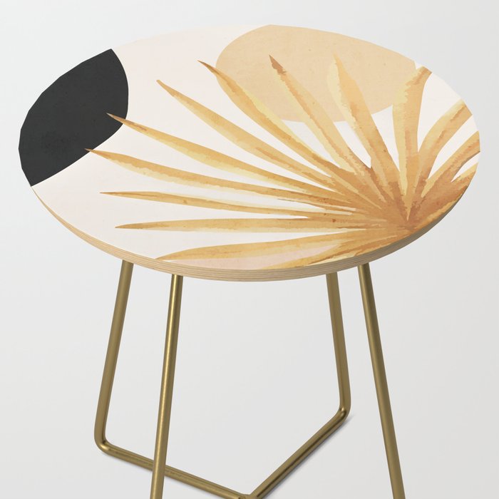Abstract Art Tropical Leaf 14 Side Table Gallery Image 2