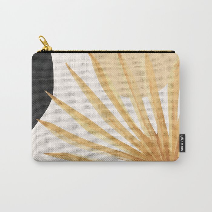 Abstract Art Tropical Leaf 14 Carry All Pouch Gallery Image 1