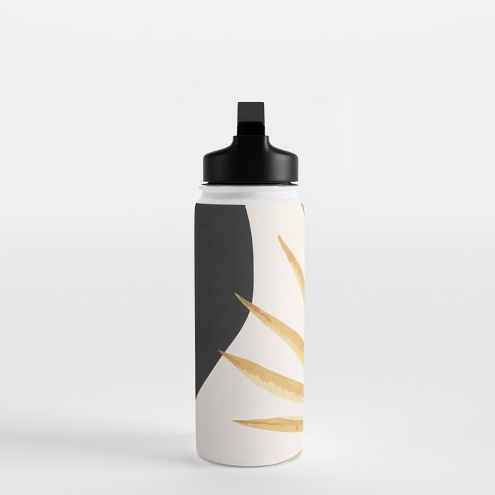 Abstract Art Tropical Leaf 14 Water Bottle Gallery Image 3