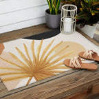 Abstract Art Tropical Leaf 14 Outdoor Rug Gallery Image 2