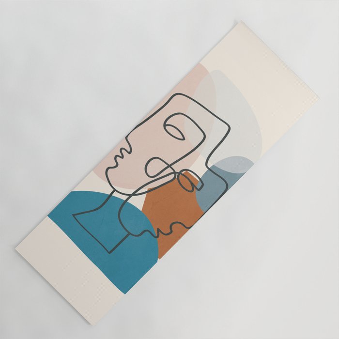 Abstract Profiles 01 Yoga Mat Gallery Image 1