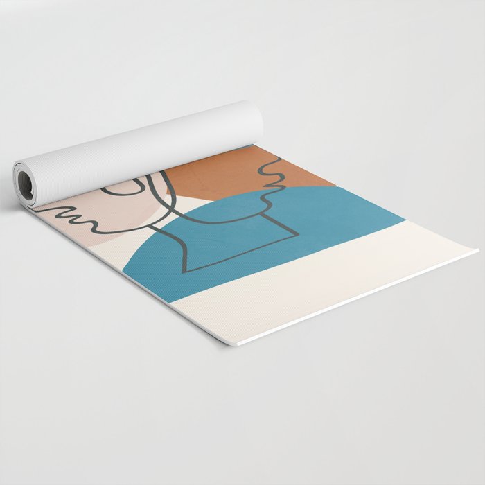 Abstract Profiles 01 Yoga Mat Gallery Image 2