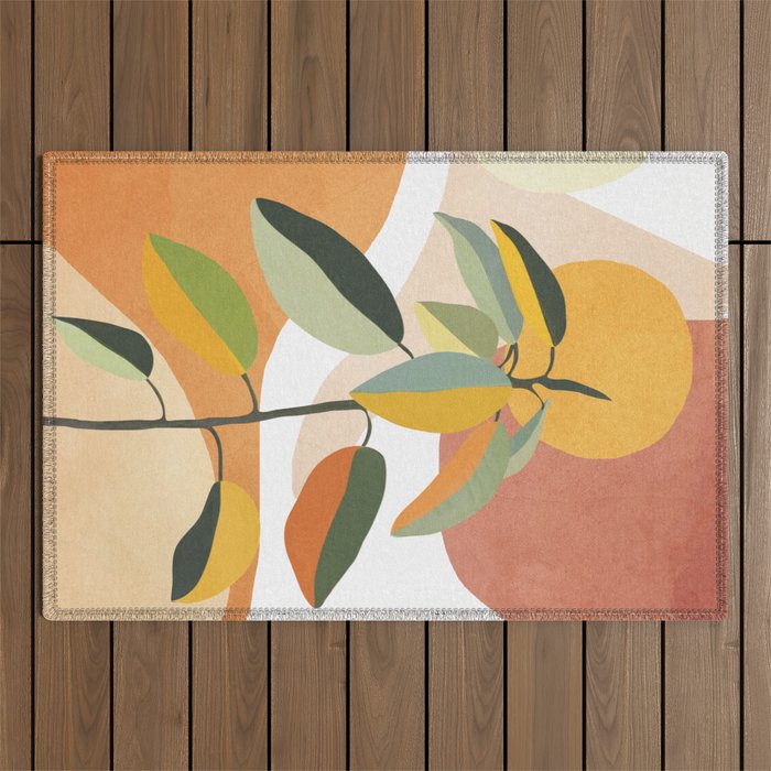 Colorful Branching Out 13 Outdoor Rug Gallery Image 1