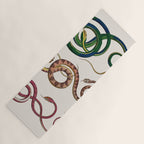 Albertus Seba Three Snakes Illustration  Yoga Mat Gallery Image 1