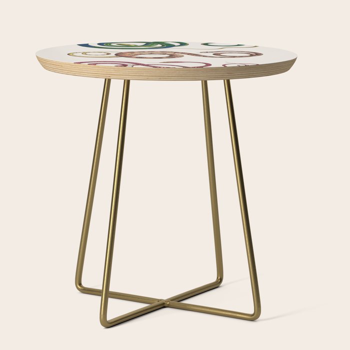 Albertus Seba Three Snakes Illustration  Side Table Gallery Image 1