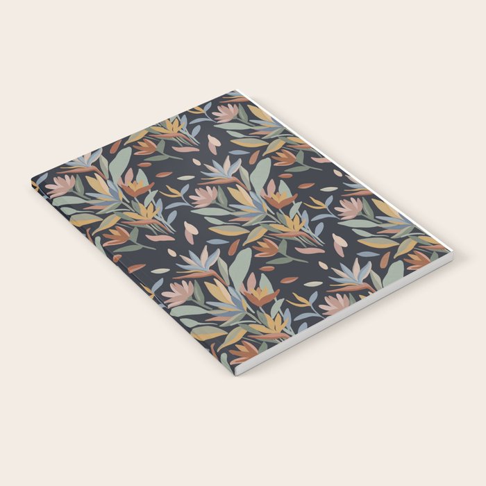 Hand Painted Floral Garden Night Notebook Gallery Image 2