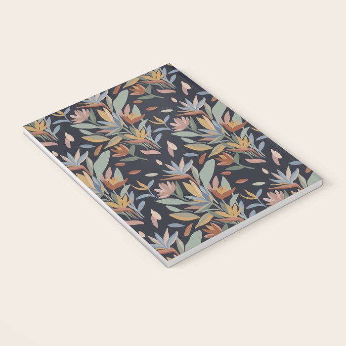Hand Painted Floral Garden Night Notebook Gallery Image 3