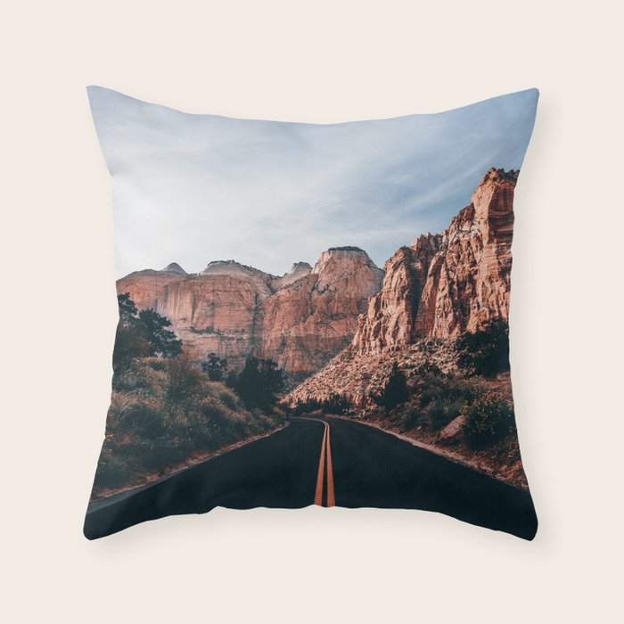 Roads of Zion Throw Pillow Gallery Image 1