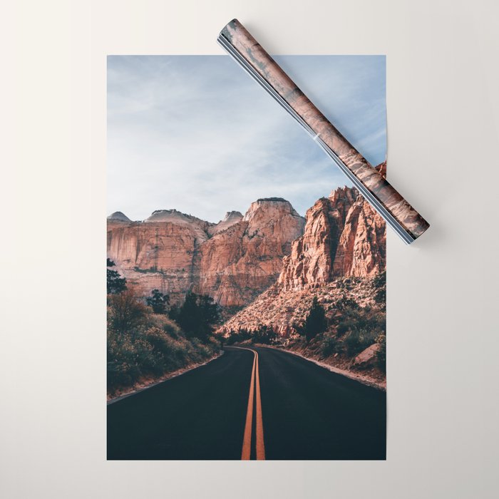 Roads of Zion Wrapping Paper Gallery Image 1
