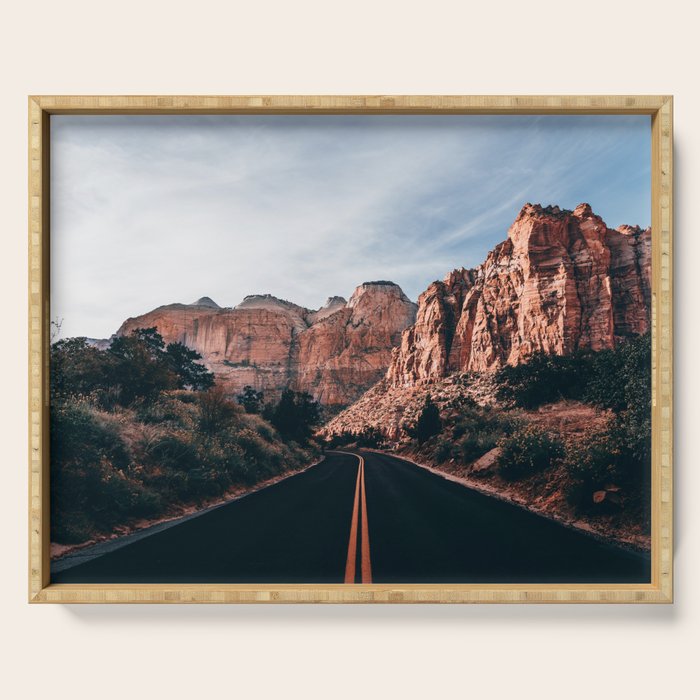 Roads of Zion Serving Tray Gallery Image 1