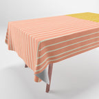 Peach & Tulip Yellow | PATTERN 06: The Retro Edition Tablecloth Gallery Image 1