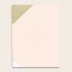 Gold meets Blush & White Geometric #1 (Faux Foil) #decor #art #society6 Notebook Gallery Image 4