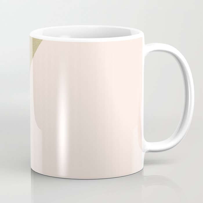 Gold meets Blush & White Geometric #1 (Faux Foil) #decor #art #society6 Coffee Mug Gallery Image 1
