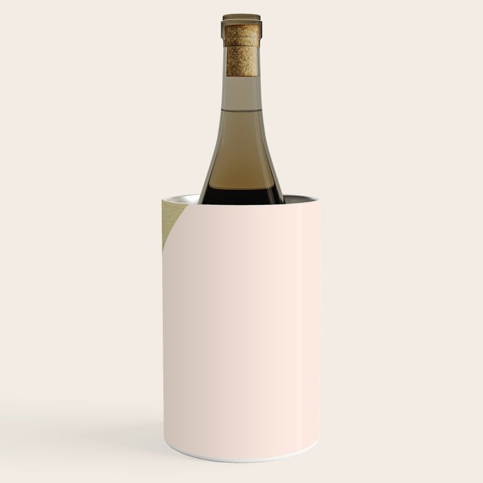 Gold meets Blush & White Geometric #1 (Faux Foil) #decor #art #society6 Wine Chiller Gallery Image 3