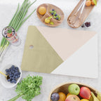 Gold meets Blush & White Geometric #1 (Faux Foil) #decor #art #society6 Cutting Board Gallery Image 2