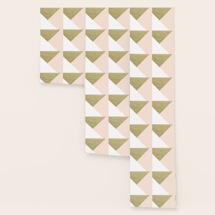 Gold meets Blush & White Geometric #1 (Faux Foil) #decor #art #society6 Wallpaper Gallery Image 3