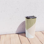 Gold meets Blush & White Geometric #1 (Faux Foil) #decor #art #society6 Travel Mug Gallery Image 4