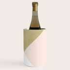 Gold meets Blush & White Geometric #1 (Faux Foil) #decor #art #society6 Wine Chiller Gallery Image 1