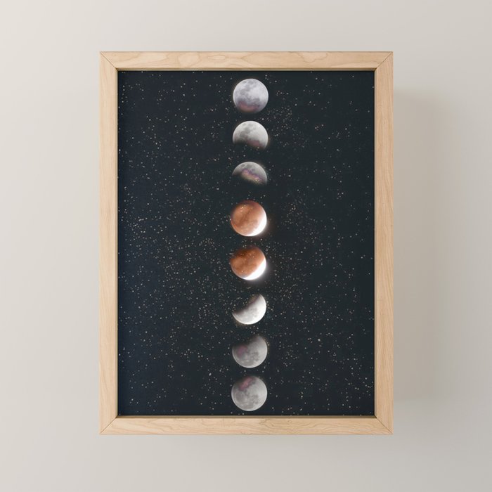 Phases of the Moon II Mini Art Print Gallery Image 1