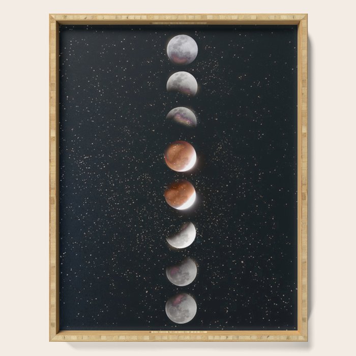 Phases of the Moon II Serving Tray Gallery Image 1