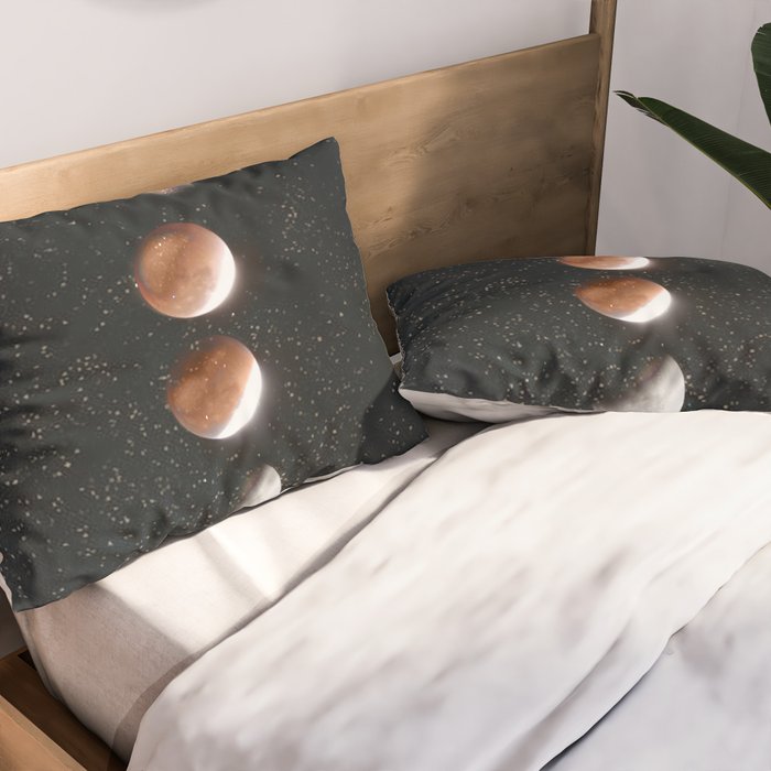 Phases of the Moon II Pillow Sham Gallery Image 2