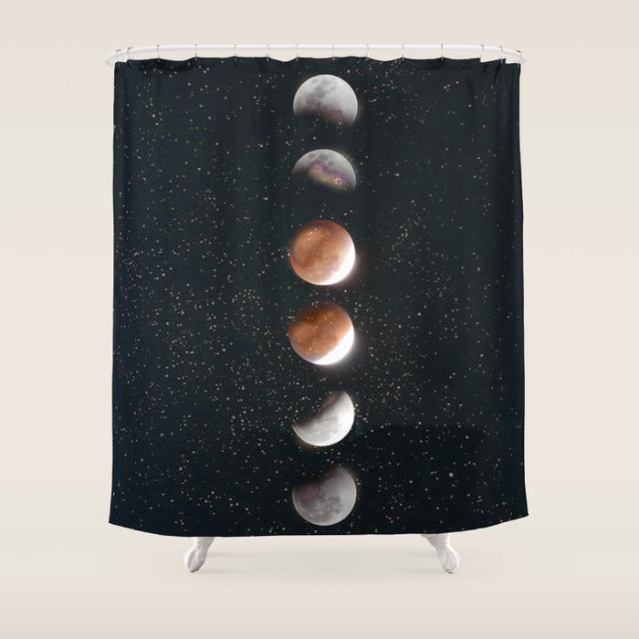Phases of the Moon II Shower Curtain Gallery Image 1