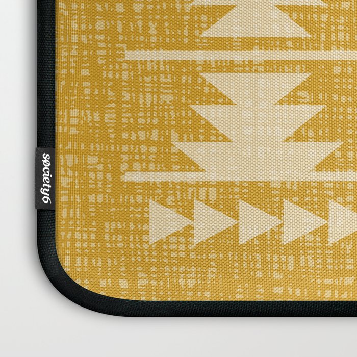 Southwestern Pattern 136 Yellow Laptop Sleeve Gallery Image 3