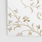Elegant Antique Baroque White & Gold Scroll Pattern Poster Gallery Image 3