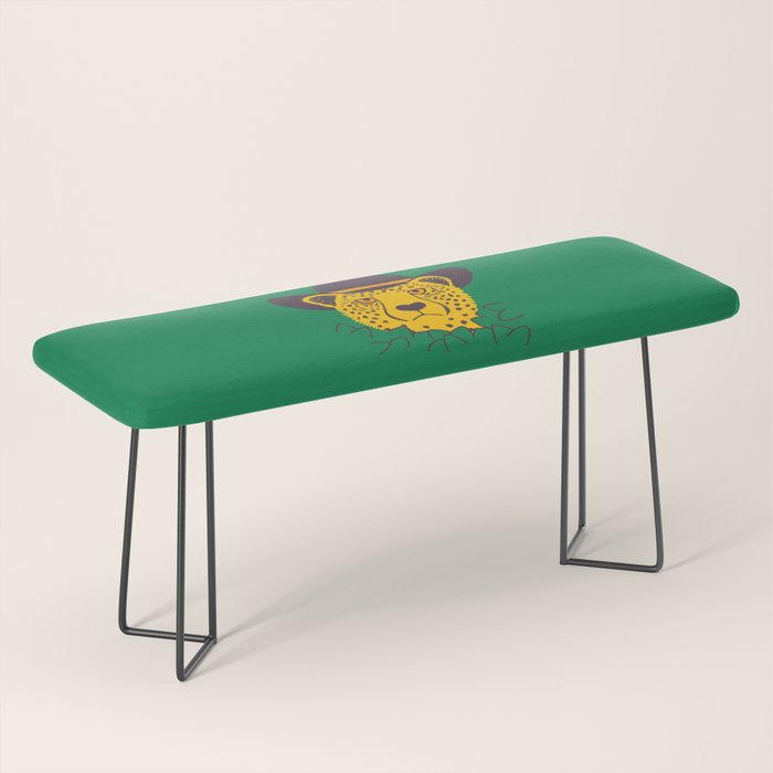 Leafy Cowgirl Cheetah Bench Gallery Image 1