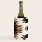 Urban Tribal Pattern No.5 - Aztec - Concrete and Wood Wine Chiller Gallery Image 3