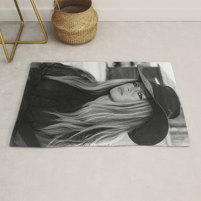 Brigitte Bardot in Black Hat Rug Gallery Image 1