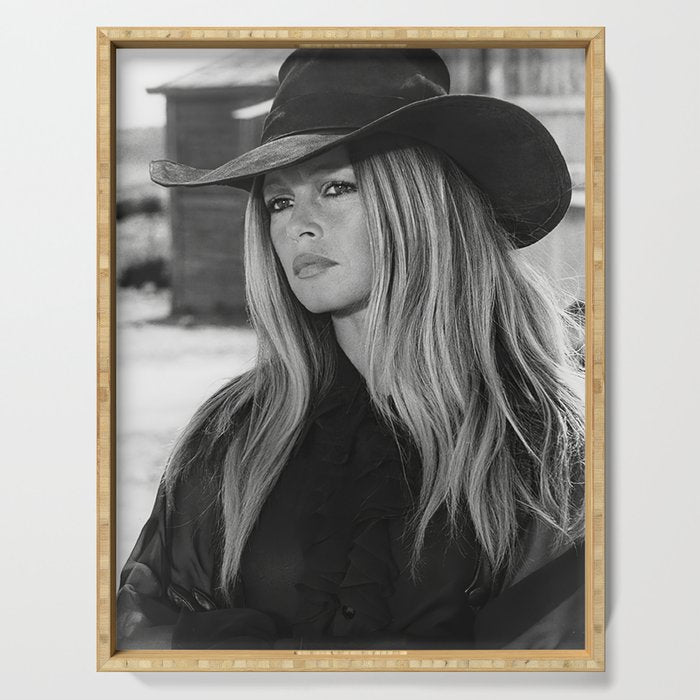 Brigitte Bardot in Black Hat Serving Tray Gallery Image 1