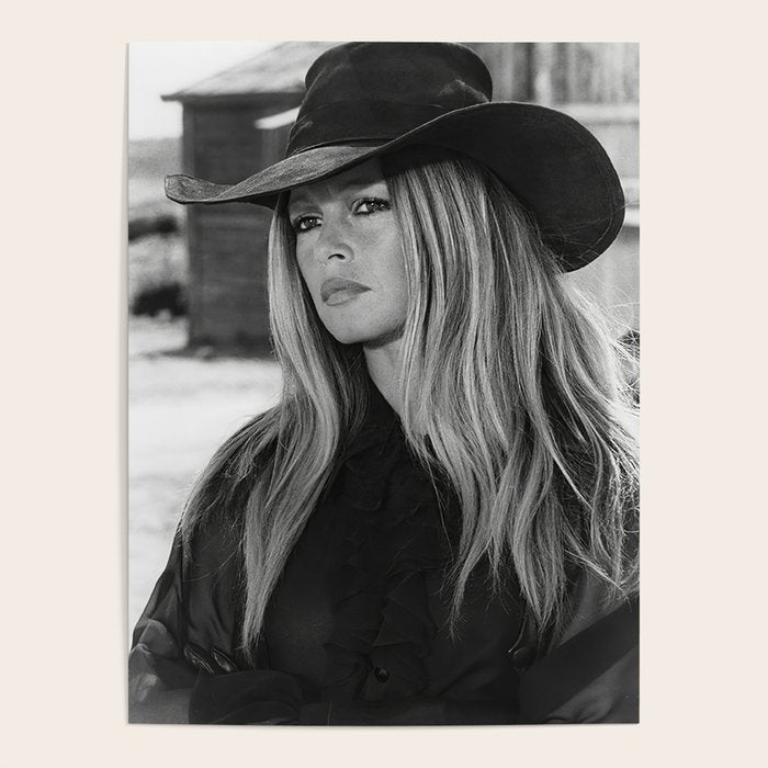 Brigitte Bardot in Black Hat Poster Gallery Image 4