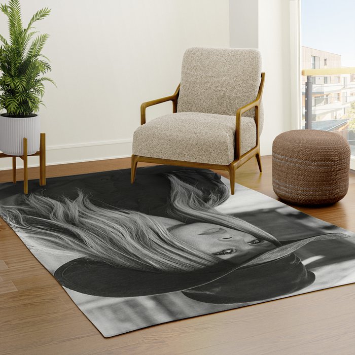 Brigitte Bardot in Black Hat Rug Gallery Image 3