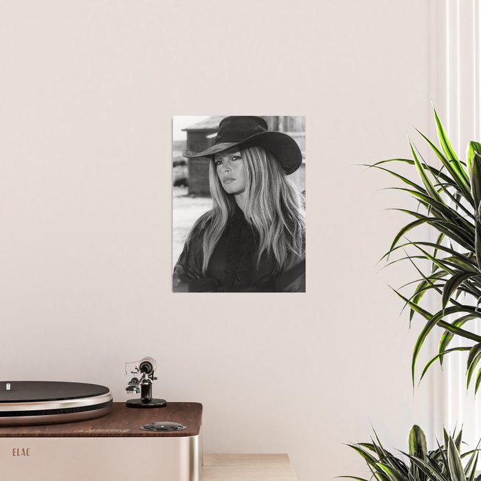 Brigitte Bardot in Black Hat Poster Gallery Image 2