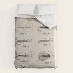Fly Fishing Patent - Fisherman Art - Antique Comforter Gallery Image 6