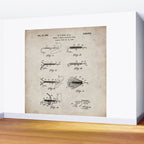 Fly Fishing Patent - Fisherman Art - Antique Wall Mural Gallery Image 2
