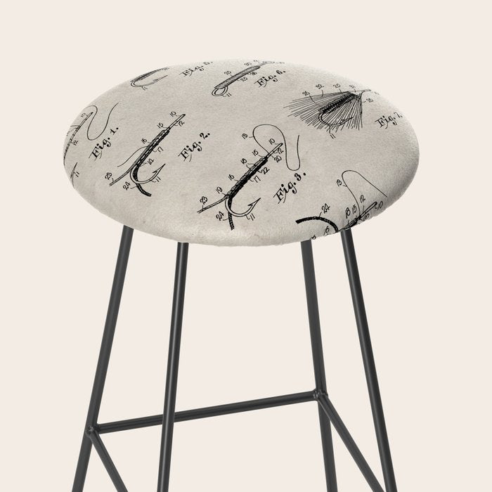 Fly Fishing Patent - Fisherman Art - Antique Stool Gallery Image 2