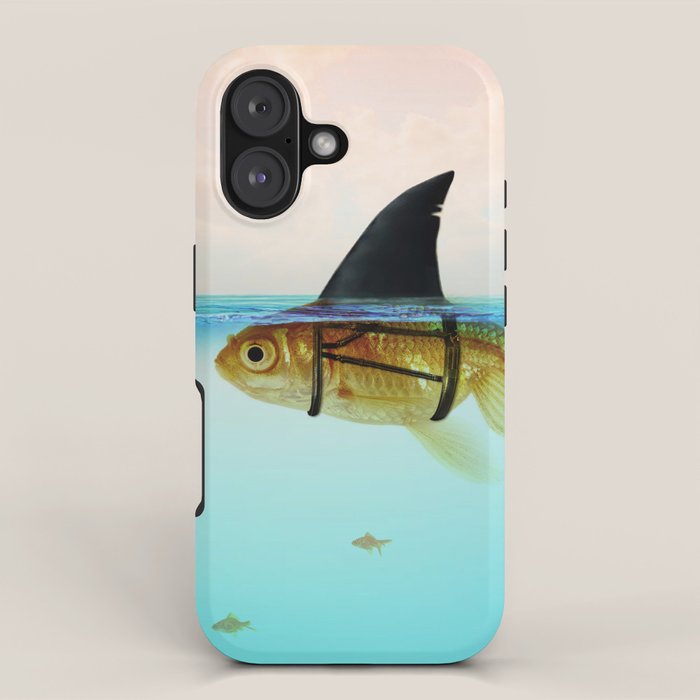 goldfish with a shark fin iPhone Case Gallery Image 1