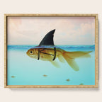 goldfish with a shark fin Serving Tray Gallery Image 1