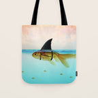 goldfish with a shark fin Tote Bag Gallery Image 1