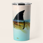 goldfish with a shark fin Travel Mug Gallery Image 1