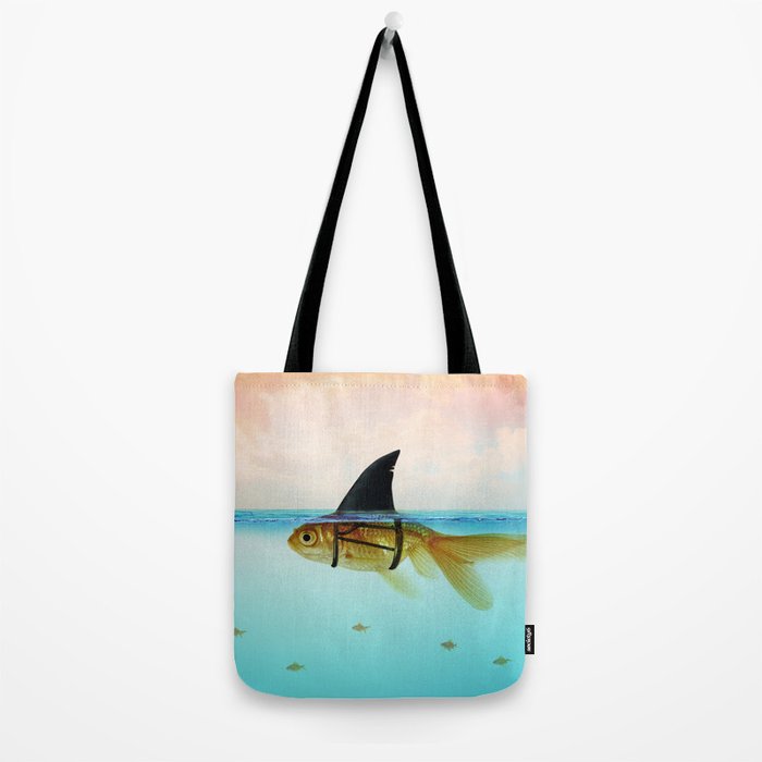 goldfish with a shark fin Tote Bag Gallery Image 2