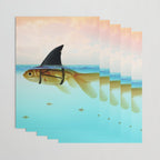 goldfish with a shark fin Wrapping Paper Gallery Image 3