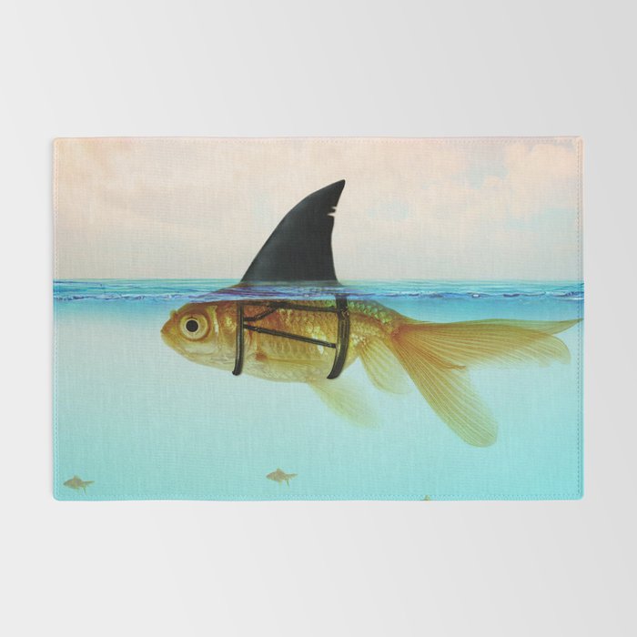 goldfish with a shark fin Rug Gallery Image 2
